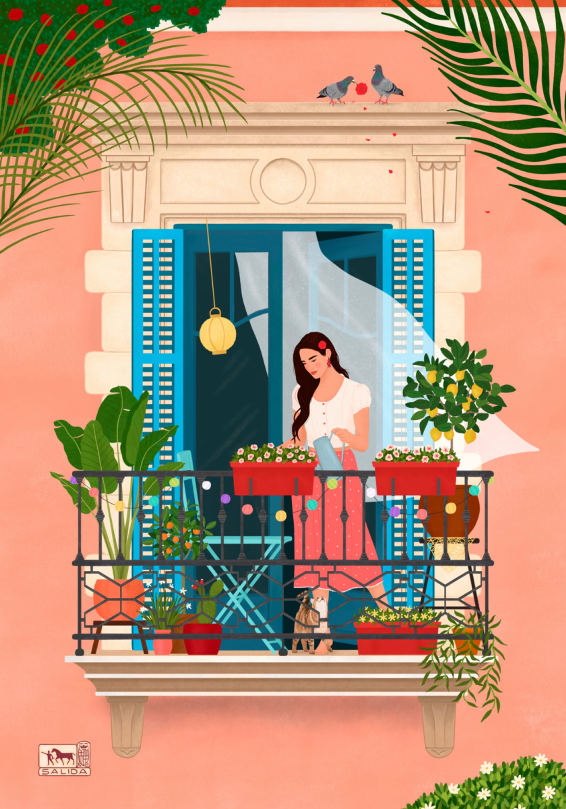 Mediterranean Balcony Garden