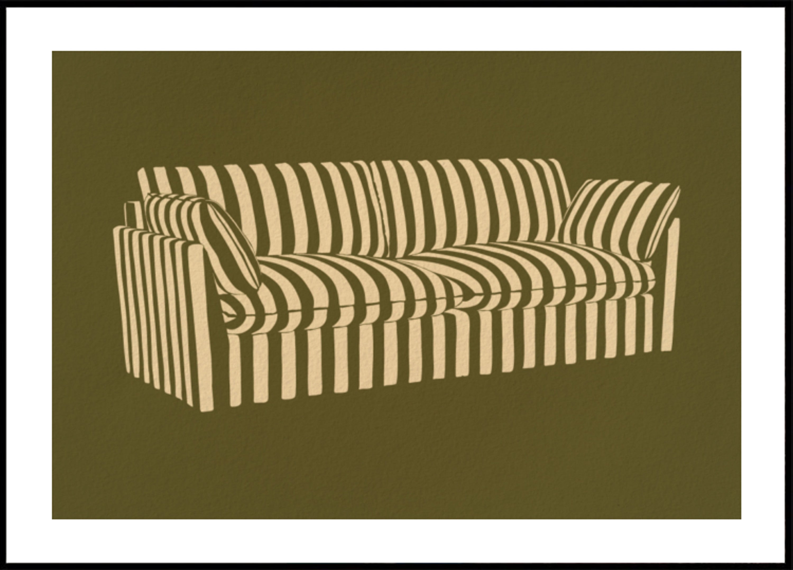 Klasikinė dryžuota sofa