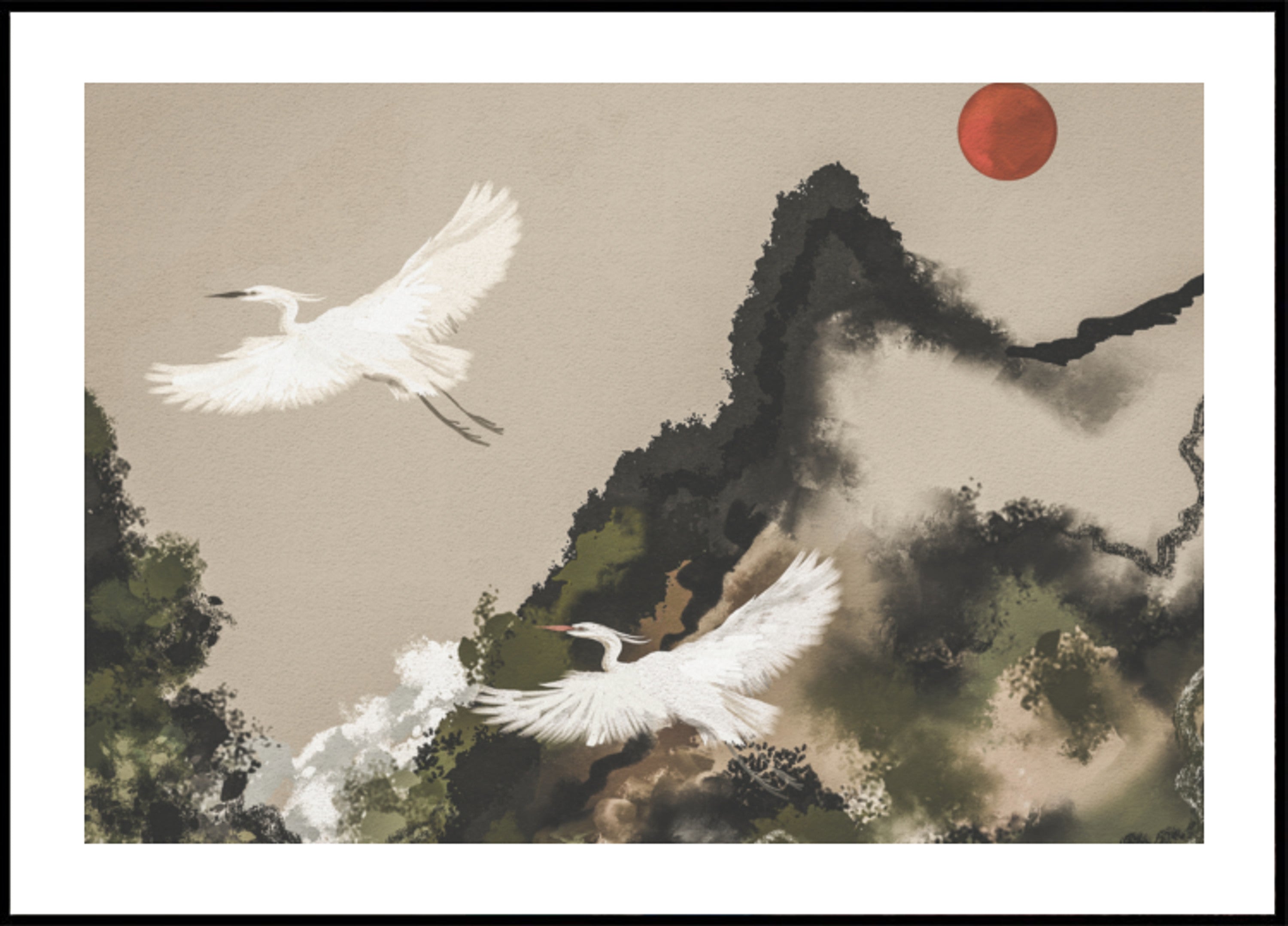Red Sun Egret skrydis