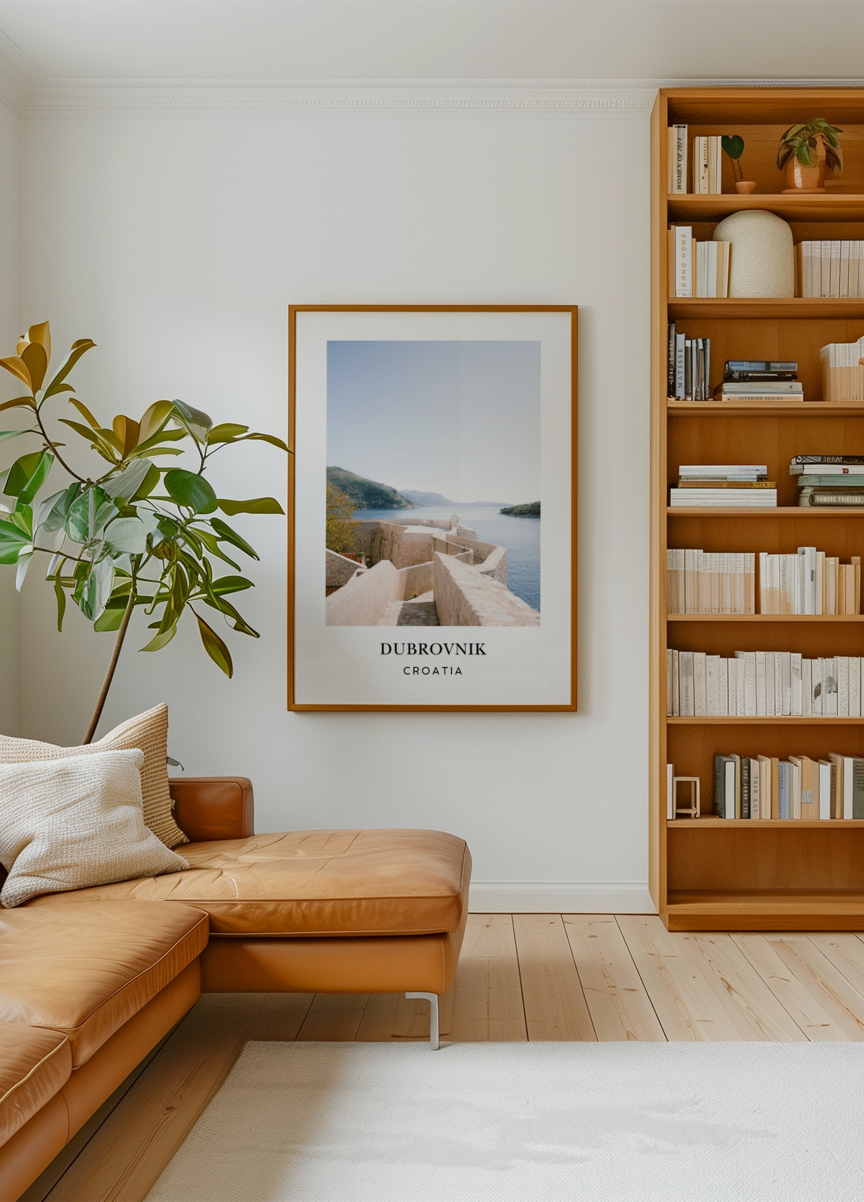 Wall of Dubrovnik Croatia Travel poster