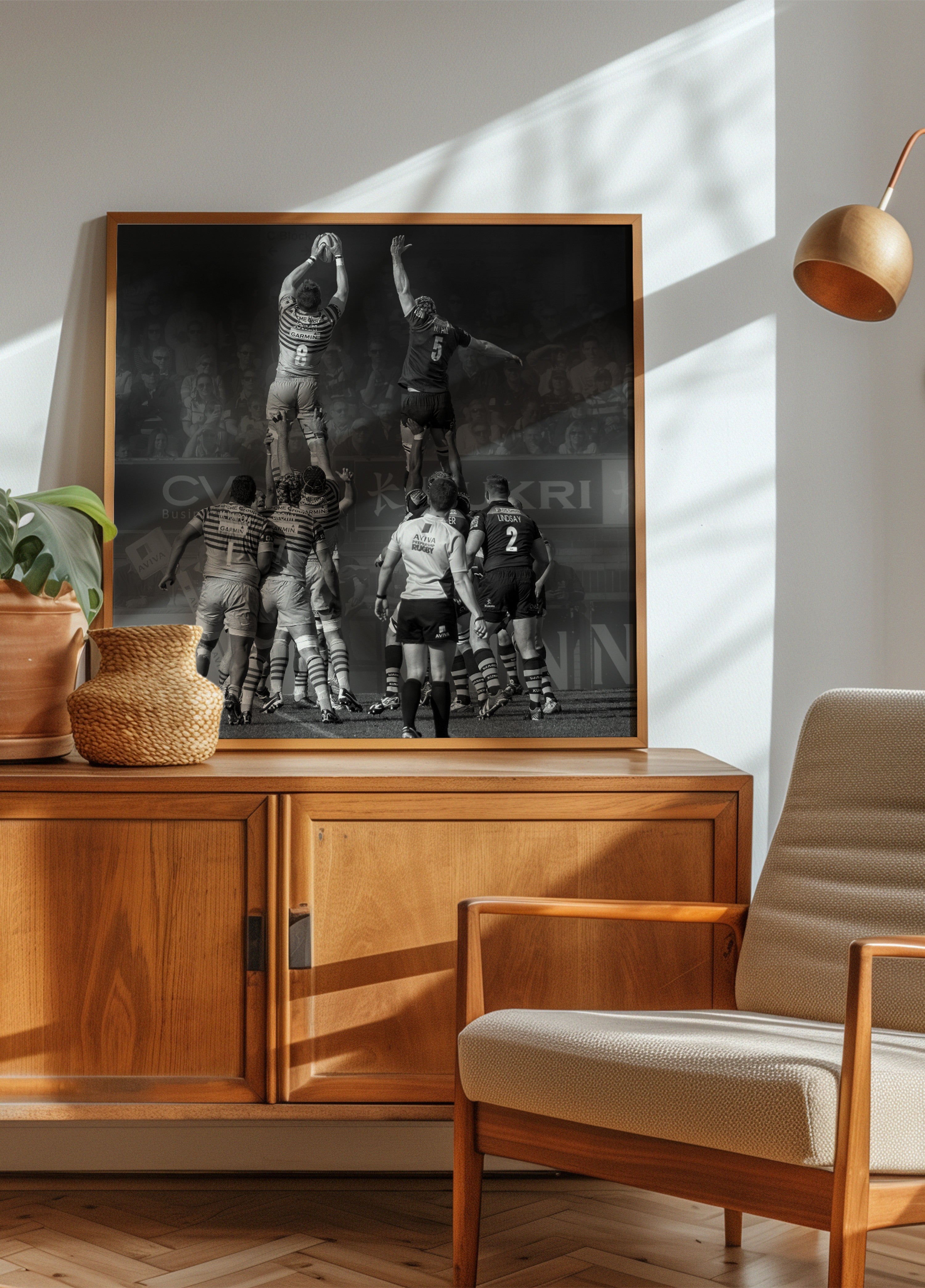 Rugby Lineout Aktioun