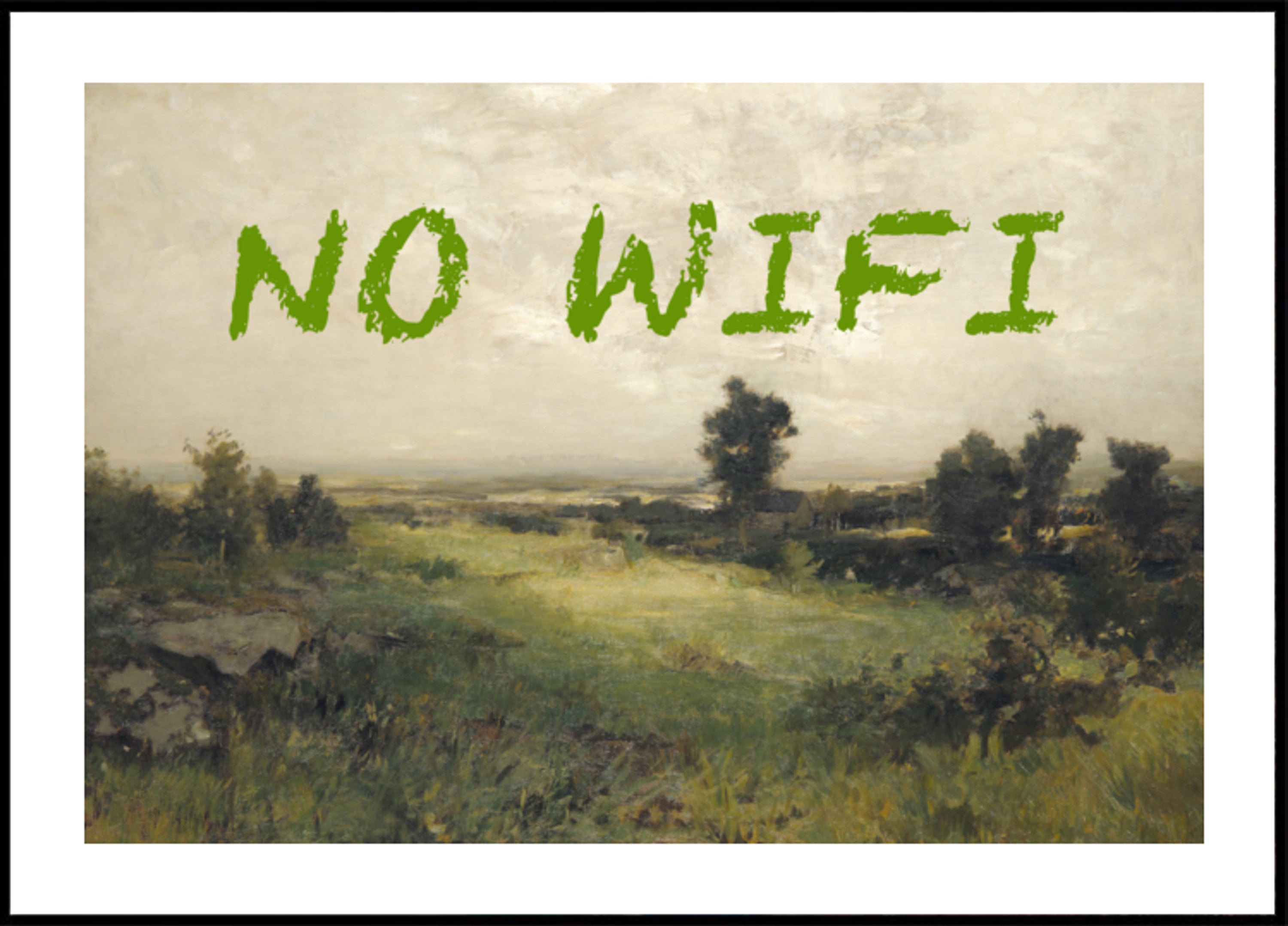 Klasszikus táj, nincs wifi