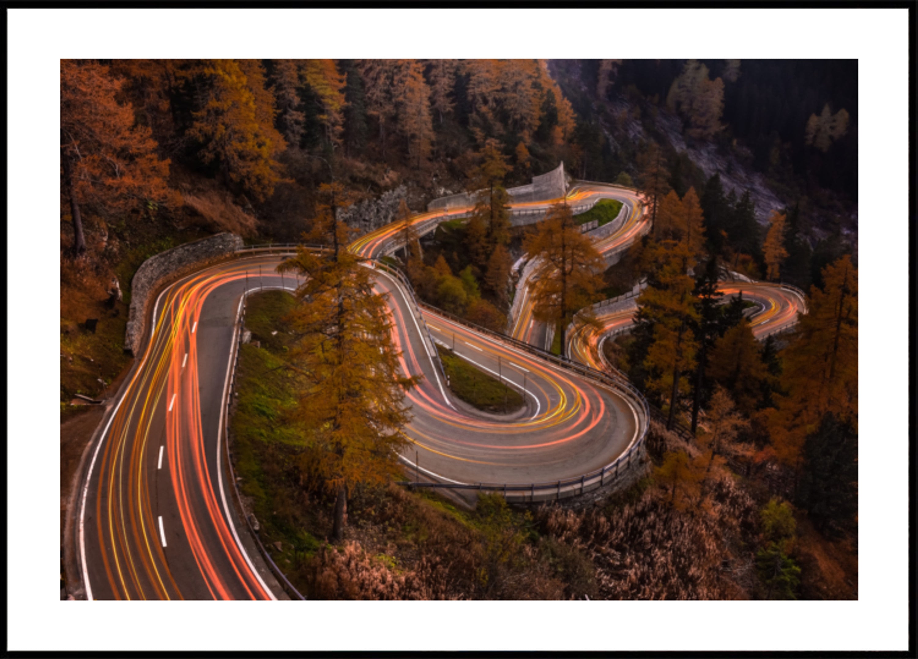 Őszi Road Light Trails