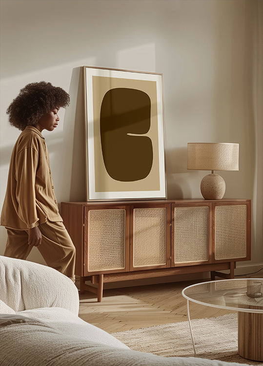 Bold Brown Form Plakat - Posterbox