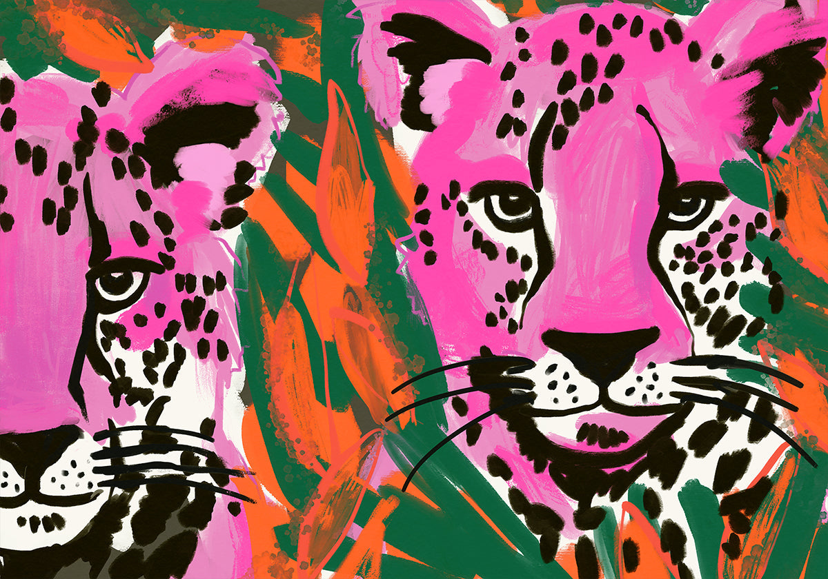 Pink Cheetah Duo - Posterbox