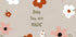 eng Sammlung vu faarwege Blummen, dorënner wäiss, orange a rosa Blummen, an engem kreesfërmege Muster arrangéiert. Den Text "Baby You are MAGIC" gëtt am Zentrum vum Bild ugewisen, ëmgi vun de Blummen.
