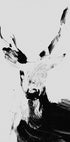 Brushstroke Deer II Plakat - Posterbox