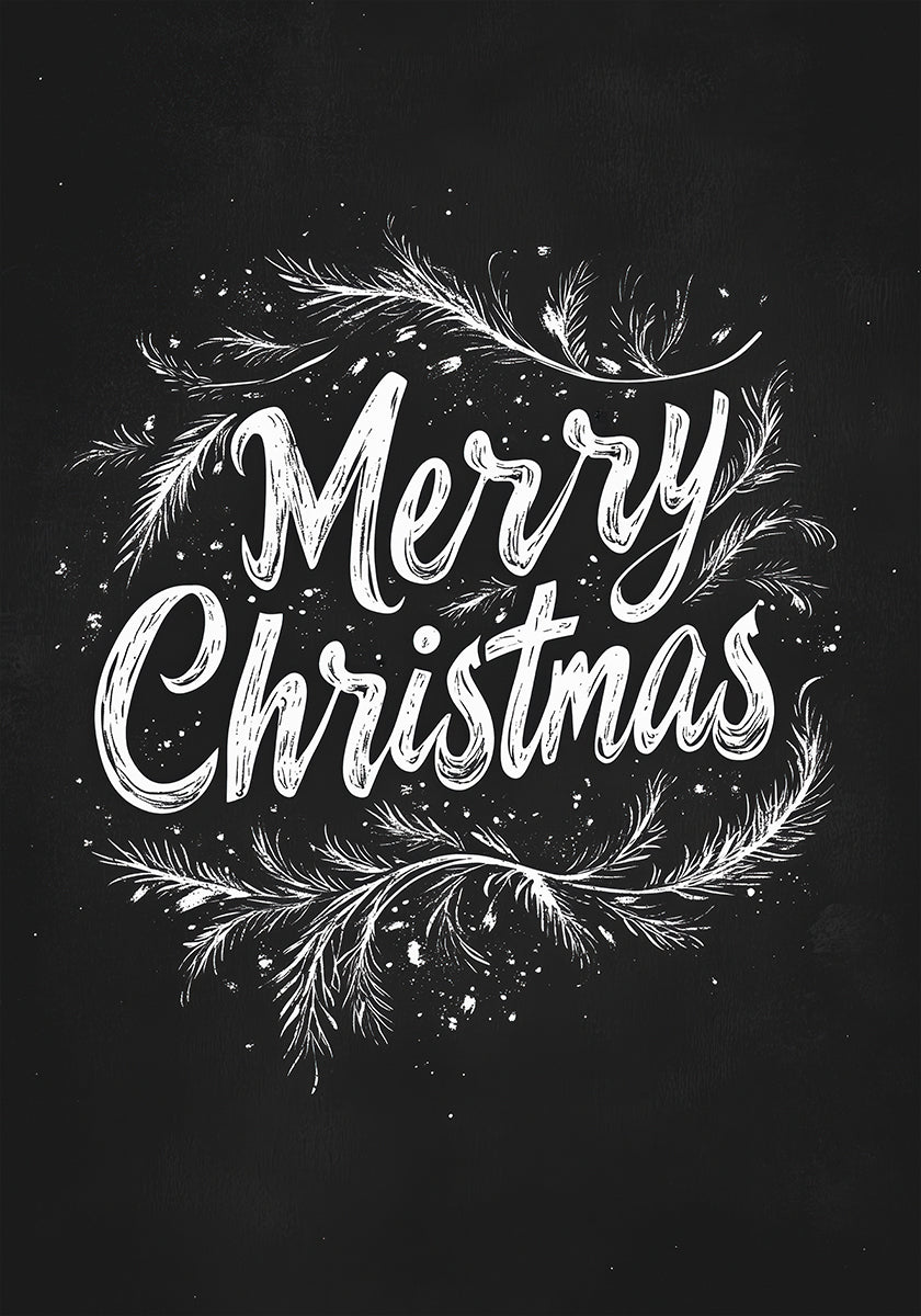 Holiday Chalk Wishes Plakat - Posterbox