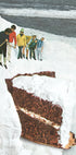 Glacier Calving Cake - Dessert Snow Mountain Plakat - Posterbox