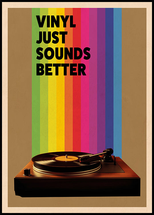 Vinyl Just Sounds Better (NEW) - Posterbox