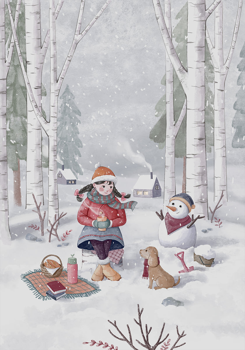Winter Girl Plakat - Posterbox